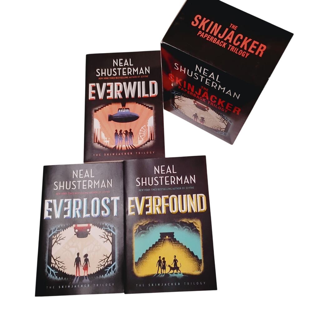 Neal Shusterman The Skin Jacker Paperback Trilogy Everwild Everlost Everfound